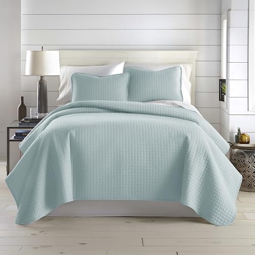 Southshore Fine Living, Inc. Bed Quilts Queen Size with 2 Pillow Shams, Full Bedding Set, Pet Hair Resistant Bedding, Quilt Coverlet Bedspreads Queen Size, Full Bedspread with 2 Pillow Shams, Sky Blue - color: 03 - Blue, size: Full / Queen