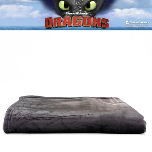 How to Train Your Dragon Toothless Kids Bedding Super Soft Plush Cozy Throw, 46 in x 60 in, (Officially Licensed Product) By Franco - color: How to Train Your Dragon, size: 46 in x 60 in