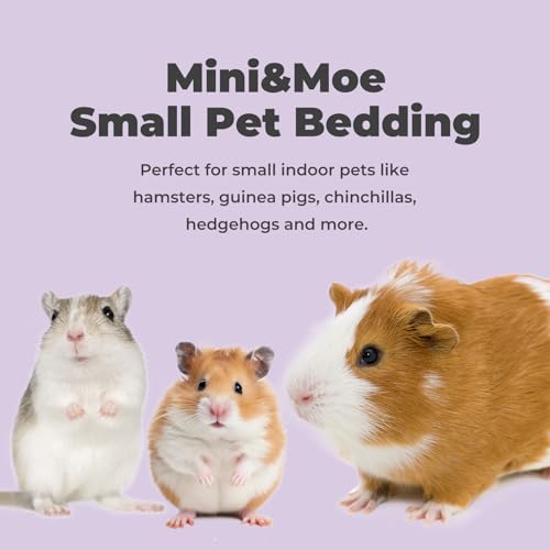 Hamster Bedding 25 Liters: Dust-Free and Odor Control Moisture Absorbent Natural Paper Small Pet Bedding - for Hamsters, Rabbits, Guinea Pigs and Small Animal - color: WOODS