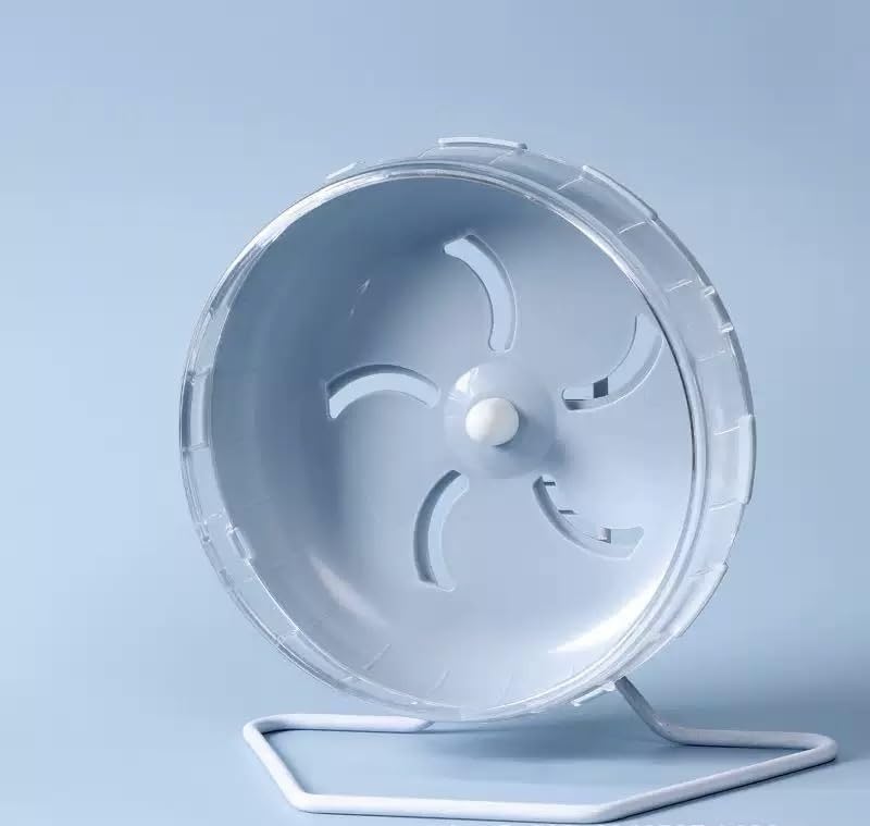 1pc 7 inch Grey Silent Exercise Hamster Wheel, Height-Adjustable Wheel Cage Accessories, Running Toys Small Animals Exercise