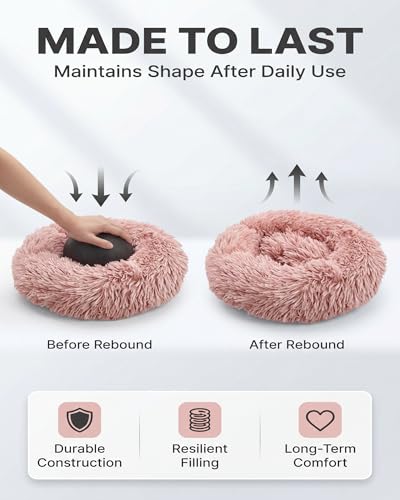 Guinea Pig Bed 2 Pack, Soft Cozy Round Nest for Small Pets | 15.7"x15.7" washable pet nest with soft cozy fabric, warm resting space for guinea pigs, hamsters, bunnies and small pets
