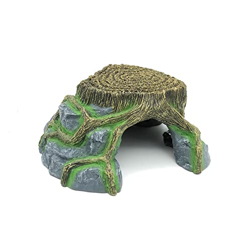 Resin Large Turtle Tank Accessories Reptile Hideouts Cave | Habitat Decor, For Gecko, For Leopard Lizards, For Toad