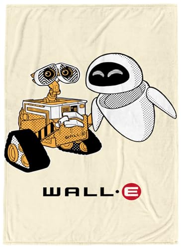 Jay Franco Kids Plush Throw Blanket – Soft & Cozy Fleece Throw for Bedroom & Couch Décor, Official Licensed Product, Beige - Wall-E, 60x90 - Large Blanket - color: Beige - Wall-e, size: 60x90 - Large Blanket