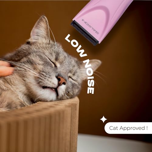 Cordless Pet Grooming Kit for Dogs & Cats, Quiet & Powerful Motor Paw & Face Trimmer, Lightweight Clipper, Dopamine Pink, Parent (Single-Dopamine Pink)
