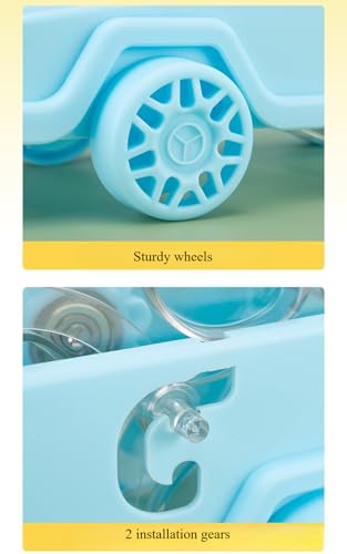 Hamster Running Wheel Car Shape Running Wheel Hamster Exercise Plastic Running Wheel (White,S) - color: White, size: S