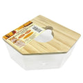 Exotic Nutrition Acrylic Sand Bath House - Fun & Unique Cage Accessory for Hamsters, Gerbils, Chinchillas, and Degus (Corner) - size: Corner