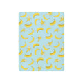 Banana Print Baby Crib Sheets for Boys Girls 27x39 Inch | Cartoon Delicious Tropical Fruit Playard Sheets Toddler Bed Sheets Yellow and Blue Fitted Unisex Mini Crib Mattress Cover - color: Blue, size: 39*27*5 In