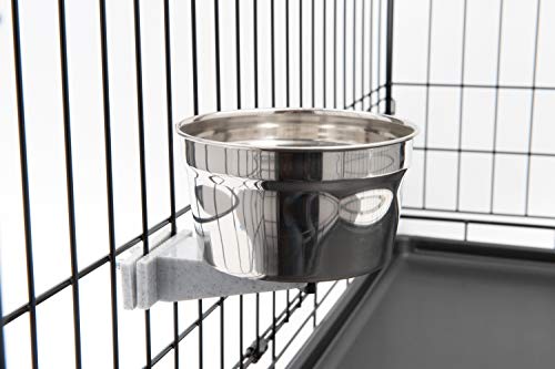 Lixit Stainless Cage Bowl, 20oz - size: 20oz