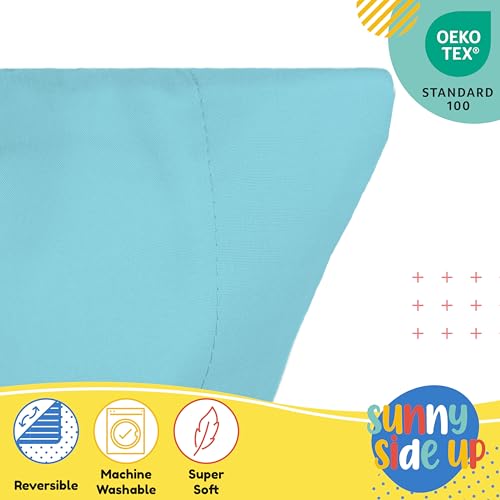 Sunny Side Up Magic Castle 2 Pack Reversible Pillowcases - Double Sided Pillow Covers, Kids Super Soft Princess Bedding - color: Blue - Magic Castle