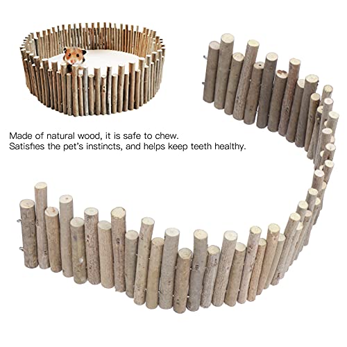 Pissente Hamster Wooden Fence, Hamster Climbing Ladder Flexible Wooden Arch Bendable Hamster House Wood Ladder Hideout Hamster Ladder Bridge Toy for Small Animals Turtles Pet Hamsters