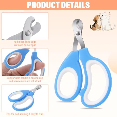 24 Pcs Cat Nail Trimmers & Cat Claw Clippers Bulk, Pet Nail Clippers Set for Cats, Kittens, Dogs, Puppies, Rabbits, Grooming Essentials for Cattery, Breeders, Pet Salons(12 Colors)