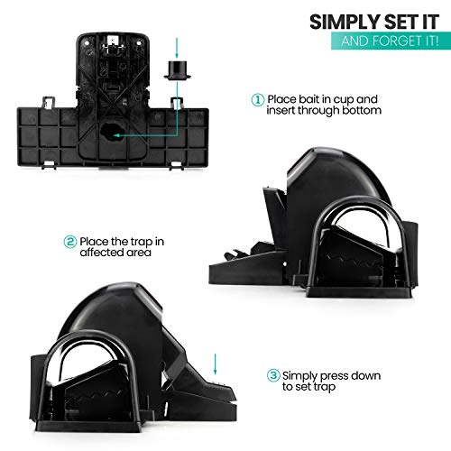 eXuby Pet-Safe & Child-Safe Rat Traps w/Tunnel Design – Dual Entry for Better Capture Rate - No Harmful Poison - Prevents Accidental Triggering - Avoid Finger Snapping - Setup in Seconds. (4 Pack) - style: 4 Pack