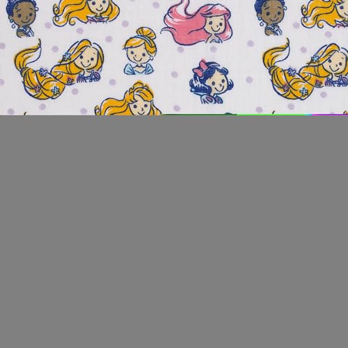 Disney Princesses Pink, Aqua, Lavender, Green, and White 3 Piece Muslin Swaddle Baby Blanket Set - color: Princesses Pink, Aqua, Lavender, Green