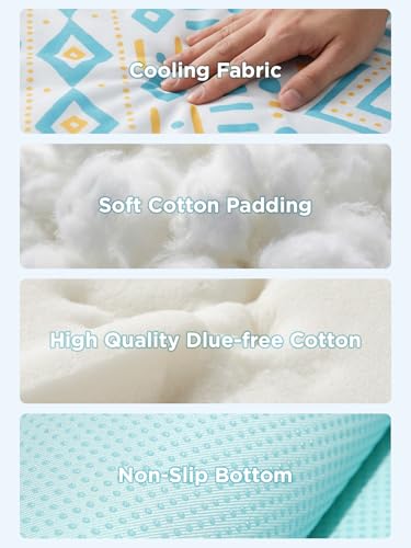 Cooling Mat for Dogs,Stylish Patterns,Self Cooling Indoor Outdoor | Instant Cooling,No Gel,100%Non-Toxic,Claw-Proof,Anti-Slip,Washable,for dog creat,dog bed,Bohemia L - color: Bohemia, size: 35"x28"(Large)