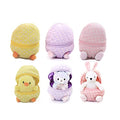 Easter Plush Stuffed Animal 6 Inches Surprise Zip Up Egg Hideaway Spring Inspired Gift for Girls and Boys Birthday Halloween Mother's Day (Easter 3 Sets) - color: Easter 3 Sets