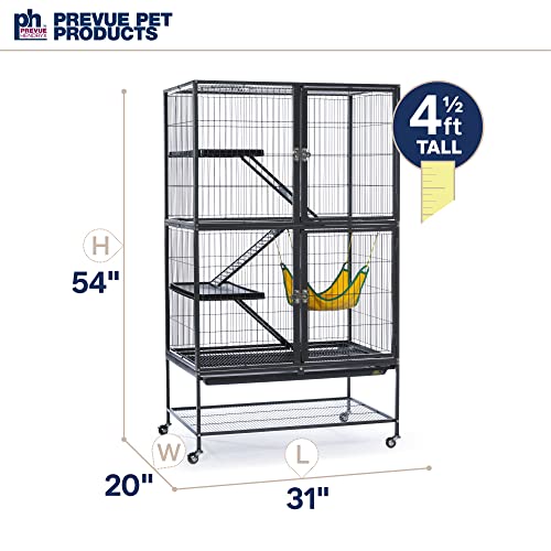 Prevue Pet Products 485 Feisty Ferret Home with Stand, Black Hammertone Small - style: Feisty Ferret Cage