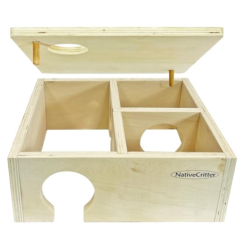 Chamber Box - Fun & Unique Cage Accessory for Dwarf Hamsters, Golden Hamsters, Degus, Gerbils and Other Small Animals. (Large) - size: Large