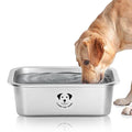 Stainless Steel Dog Bowls for Large Dogs, High Capacity Metal Dog Food Bowls, Food and Water Bowl for Large, X-Large, and Big Dogs 2.65 Gallons - size: 2.25 gallons