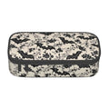 Yrebyou Bat Flower Pencil Case Big Storage Pencil Pouch Multi-Functional Pen Bag Cute Lightweight Organizer for Aldult Office College - color: Grey