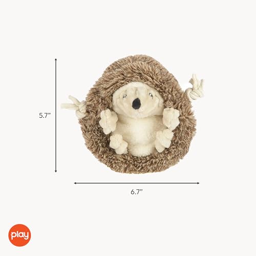 P.L.A.Y. Cute Plush Dog Toys - Forest Friends Critter Themed Durable Squeaker Crinkle Chew Toy, Great for Puppies & Small, Medium, Large Dogs - Machine Washable, Recycled Materials (Hedgehog) - style: Hamilton the Hedgehog