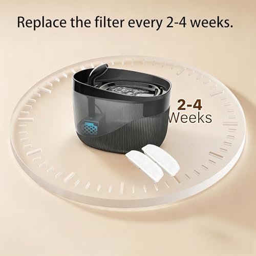 Cat Fountain Filters, 4 Pack Cat Water Fountain Filter | Replacement Compatible with Delight Paw 74oz/2.2L Automatic Pet Water Fountain