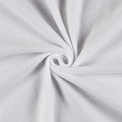 Polar Fleece Solid White, Fabric by the Yard - color: White, size: Yard