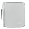 SUNEE Zippered Binder Bag with Handle, 2-Inch 3-Ring O-Ring, 500-Sheet Capacity, Includes Zip Pocket, 5-Tab Expanding File Folder, Multi-Pocket Organizer Binder for Middle School, Light Grey - color: Light Grey