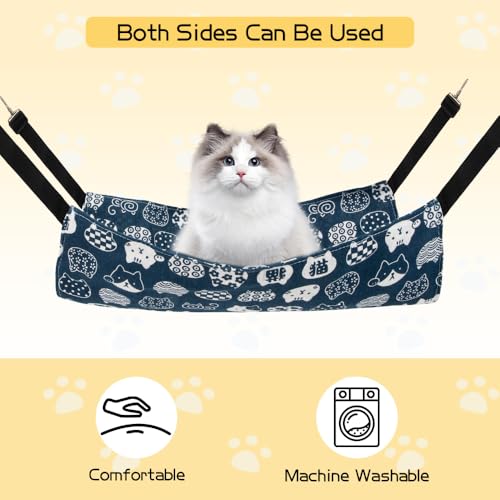 Ferret Cage Kitten Bed Cat Hammock Ferret Hammock Guinea Pig Hammock Rat Hammock Ferret Bed Chinchilla Hammock Hamster Hammock Small Animal Hammock Ferret Bed Cat Swing Kitten Accessories Kitten Cage - color: Blue, size: Small