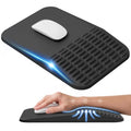 Ergonomic Mouse Pad with Wrist Rest, Memory Foam Mousepad with Wrist Support for Carpal Tunnel Pain Relief, Slope Massage Design, Non Slip Pu Base for Office, Home, Desk Accessories