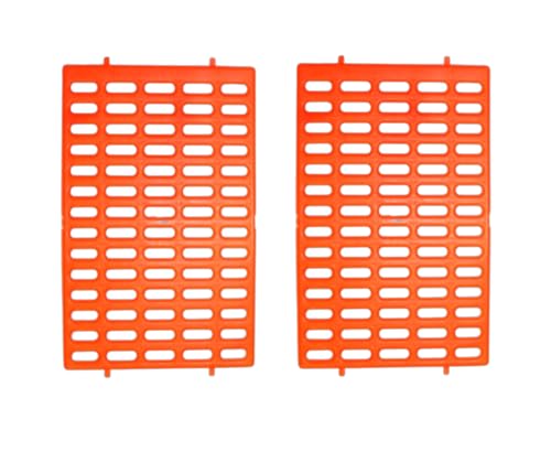 Saguaro Acres Rabbit and Small Animal Cage Resting Mat for Wire Floored Cages 2 Pack (Orange) - color: Orange
