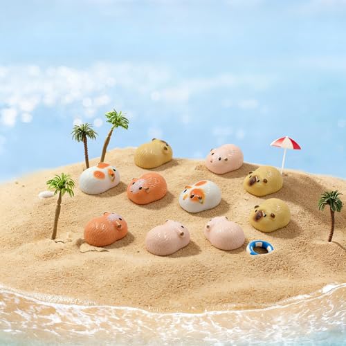 HOMICO 32 Pieces Mini Guinea Pig Animals Tiny Resin Animals for Dollhouse Fairy Garden Landscape Aquarium Party Decoration - style: Guinea Pig