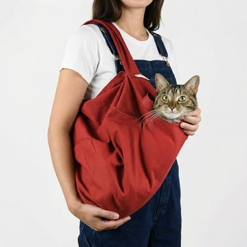 Cozy Comfort Carrier - Extra Small Red Cat Carrier Soft and Pet Carrier for Nail Trimming, Vet Visits, Medication Administration, Dental Care, and Travel - color: Red, size: X-Small