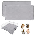 Guinea Pig Cage Liners, 48''X48'' Washable Guinea Pig Pee Pads, Non Slip Reusable Super Absorbent Guinea Pig Training Mat Bedding Fleece for Small Animals Hamster Rabbit Chinchilla Rat, 2Pack - size: C&C 4x4(48" x 48") 2Pack