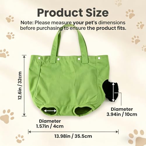 Cat Carrier Bag, Soft Pet Canvas Shoulder Carrying Pouch Hand Free Kitten Backpack with Holes for 5-11 lbs Small Dogs, Cats, and Pets Outdoor Travel, Green - color: Green
