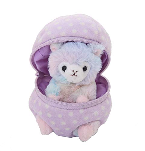 Easter Plush Stuffed Animal 6 Inches Surprise Zip Up Egg Hideaway Spring Inspired Gift for Girls and Boys Birthday Halloween Mother's Day (Easter 3 Sets) - color: Easter 3 Sets