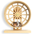 11" Large Silent Wooden Hamster Wheel - Bamboo Exercise Wheel - size: L