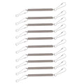 10Pcs Spring with 2 Clips Used Singly or in Combination to Hold Rabbit Water Dispenser Drinking Bottle for Small Animals Feeding and Watering Supplies