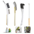 Bird Cage Accessories Bird Poop Remover Brush, Bird Cage Cleaner Brush for Poop Off Bird Poop Remover, Parrot Cage Cleaning Brush Tools for Parakeet Small Animal Cage and Bird Cage Perch Cleaner 4Pcs