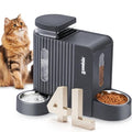 ZOMISIA Gravity Cat Food and Water Dispenser, 2 in 1 Automatic Cat Feeder