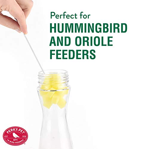 Perky-Pet Bird Feeder Foam Cleaning Mop - 23T - Easily Clean Bird Feeders - No Scratch Foam Mop - Easy to Use, Easy to Store - color: Yellow, size: 1 Count (Pack of 1)