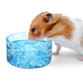 Niteangel Hamster Feeding & Water Bowl- 50ml Capacity & No Wet Fur for Pet | Chew Proof - Mount Fuji Series Glass Drinking Bowls for Dwarf Syrian Hamsters Gerbils Mice Rats or Other Similar-Sized Pets