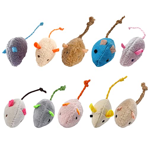 Catnip Toy, Cats Mouse Plush Cat Toys, Cat Mice & Animals Toys for Indoor Cats and Kittens, Cat Chew Toy for Exercise for Pet Cat Kitten Kitty (6 Packs)