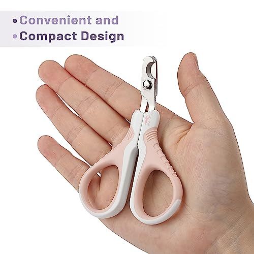 Mr. Pen- Cat Nail Clipper, Stainless Steel | Professional Sharp Cat Claw Trimmer for Small and Medium Cats, Pet Nail Clipper with Sturdy Non Slip Handle - color: Pink
