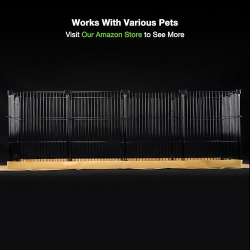 GuineaLoft™ Model-AB C&C Guinea Pig Cage – Tall & Large 4ft(L) x 2ft(W) x 1.3ft(H) C&C Cage, Puppy/Bunny Play Pen w/Improved Hardware & Disposable Bottom - Visit the GuineaLoft Store to See More - color: Model-AB