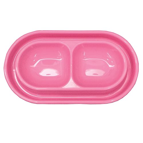 Cat Kitten Dish Dog Puppy Feeder Pet Bowl 3 Colors New Pink | Ant Proof Food Bowl, No Spill Dish, Outdoor Feeding, Deep Wide Water Moat, Ants Barrier Blocks Insects, Lightweight Plastic - color: Pink, size: Small