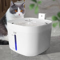 Cat Water Fountain, 2.5L Cat Fountain, Super Silent Pet Water Fountain, Water Dispenser with Smart Pump for Cats, Dogs, Multiple Pets White - color: White