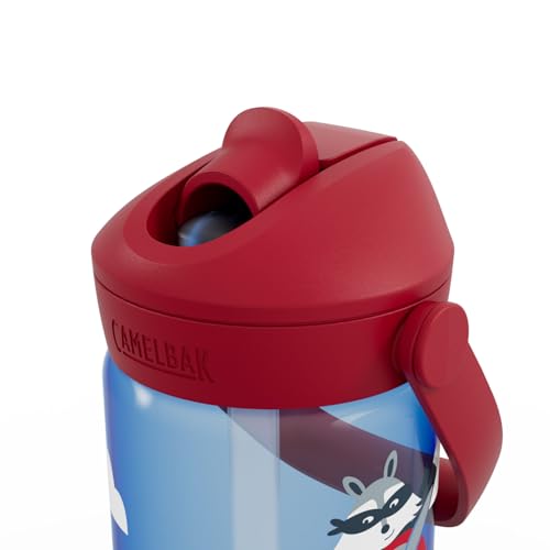 CamelBak Thrive Flip Straw Kids Bite Valve Water Bottle 14oz, Ariplane | Easy Drinking Kids Can MasterMess‑Reducing Design for ParentsLightweight and Durable BuildComfortable for Small Hands - color: Airplane Bandits
