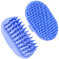 Dog Bath Brush, Easy Wash Scrubber For Bath & Shower, Silicone Brush, 2PACK | Best Dog Scrubber for Bath, Soft Curry Brush For Puppy, Essential Pet Bathing Supplies, Shampoo Brush For Dogs & Cats, 2 PACK - size: Short & Long Pins