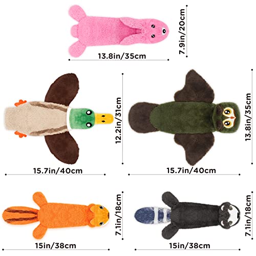 No Stuffing Dog Squeaky Chew Toy Water Bottle for Small Medium Large Breed | Crinkle Squeaker Soft Plush Toy Tough Durable Puppy Chewer Teething Chewing Interactive Keep Them Busy Best Birthday Gifts