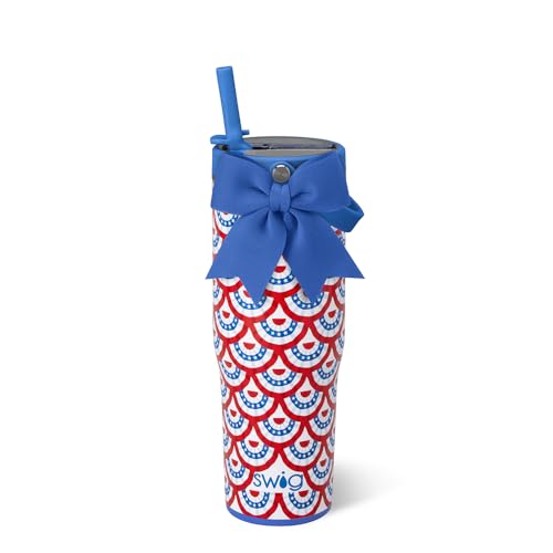 Swig Life 30oz Leakproof To-Go Tumbler with Handle, Liberty Belle | Leakproof Lid - Triple Insulated Stainless Steel - Handle & Straw Included - Cup Holder Friendly - Dishwasher Safe - color: Liberty Belle